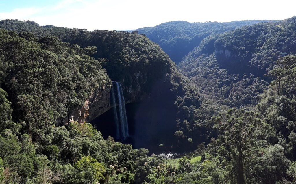 A Cascata do Caracol, em Canela (RS)