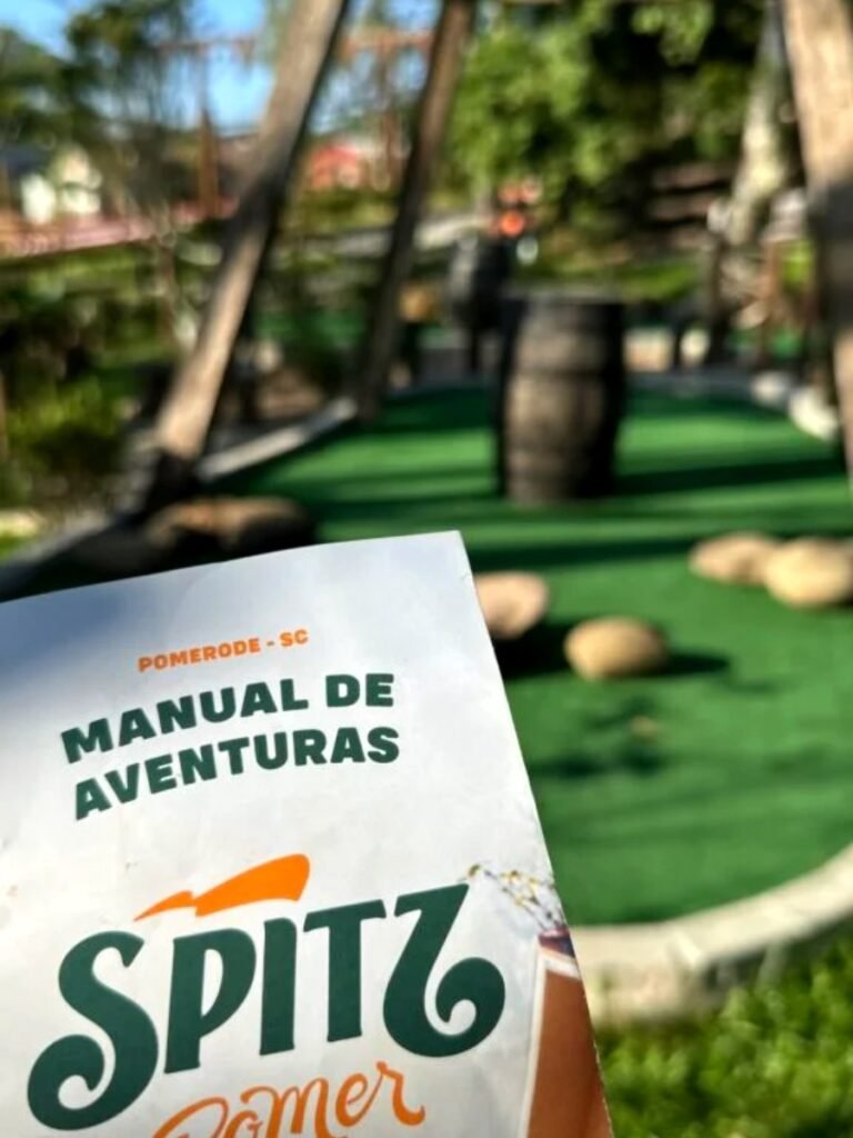 Entrada do Spitz Pomer, parque de aventura em Pomerode (SC)